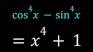 A Non-standard Equation with Trigonometry | 
