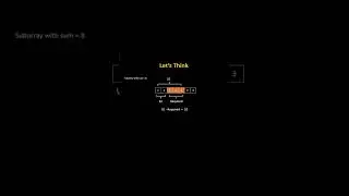Subarray Sum Equals K | Leetcode 560s #shorts #coding