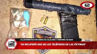 Allanamientos por robos de celulares a menores de edad