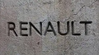Text Animation | Stone Carving Animation In Blender 'RENAULT'