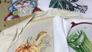 Вышивка крестиком. Все мои начатые процессы.