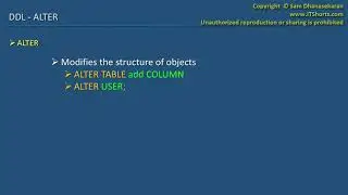 50 Oracle SQL Developer Tutorial For Beginners   57   DDL   ALTER