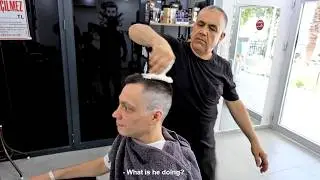 Is THIS even Normal in Turkey? 😱| ASMR Head and neck massage, shaving and haircut