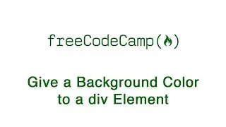 Give a Background Color to a div Element