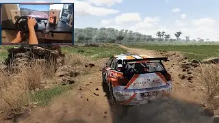 Volkswagen Polo | WRC 10 Rally Kenya - Dry & Wet | Thrustmaster T300RS Gameplay
