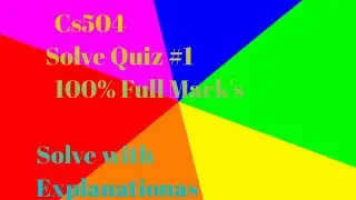 CS504 Quiz#1 Correct solution BY EDU EXPLAIN