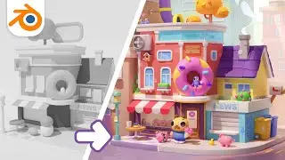 Concept Art for the 3D Game | Work process