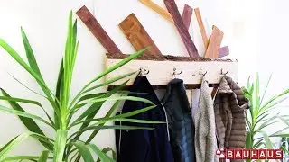 Cómo hacer un colgador de madera rústico DIY - BAUHAUS