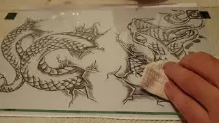 Reczne grawerowanie na szkle   Hand engraving on glass