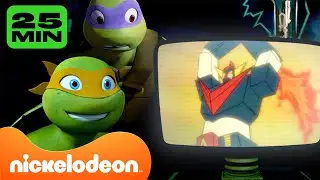 TMNT: Las Tortugas Ninja | ¡25 MINUTOS de las Tortugas Ninja viendo caricaturas en televisión! 📺