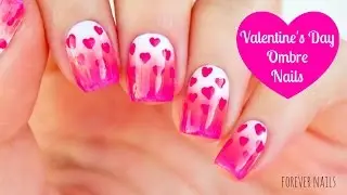 Valentine's Day Ombre Nails