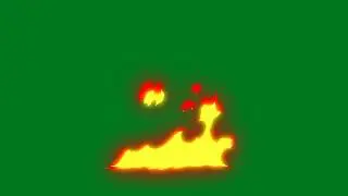 Animated Flame Free Blue Screen Footage Green Screen 18