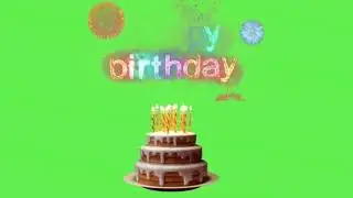 GREEN SCREEN HAPPY BIRTHDAY 