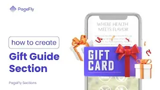 How to Create Gift Guide Section in PageFly page (Legacy Editor)