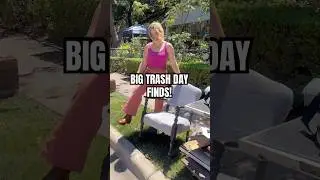 BIG TRASH DAY DUMPSTER DIVE FINDS! #furnitureflip #shorts #trashday #vintage #finds #thrift #wow