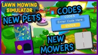 🍃 NEW PETS, TIER AND CODES IN LAWN MOWING SIMULATOR 🍃 UPDATE 13 🍃 ROBLOX 🍃
