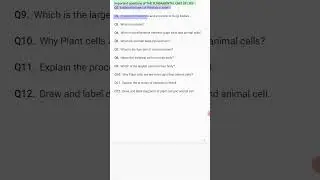 CLASS 9 THE FUNDAMENTAL UNIT OF LIFE IMPORTANT QUESTIONS 
