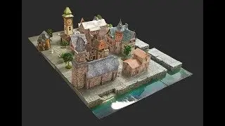 Pedion Scenes: Fantasy Medieval City and Canals terrain for D&D