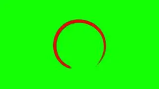 RED CIRCLE 1  GREEN SCREEN