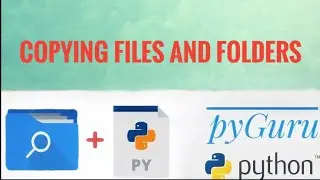 pyFiles 12 | Copying files and directories with python | #pyGuru