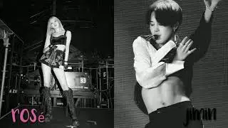 jimin e rosé cantando gunshot (kard) sem tradução com grave