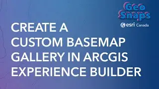 Create a Custom Basemap Gallery in ArcGIS Experience Builder