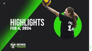 OVA Indoor Volleyball Season Highlights: February 4, 2024