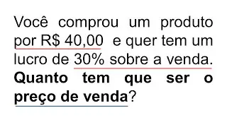 Como calcular o preço de venda de um produto - com margem de lucro