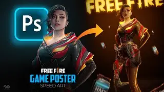I MADE FREE FIRE POSTER DESIGN || Photoshop Speed Art