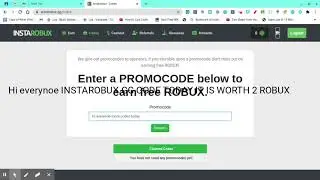 INSTAROBUX.GG CODES FOR FREE ROBUX REDEEM NOW!!