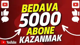 YOUTUBE 1 DAKİKADA 5000 ABONE ARTTIRMA 💜 KANITLI 💜 YouTube Abone Kasma 2023
