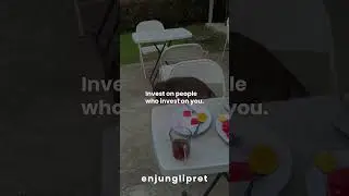 Invest on people who invest on you.