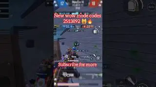 wow mode codes in pubg 😱 || wow tdm mode 