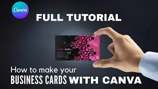 | How to make professional business card in canva | #youtube #canva