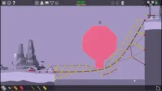Poly Bridge 2 Challenge | 4-13 Diagonal Drawbridge