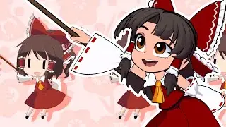 3D Neko Miko Reimu