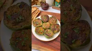 Stuffed Capsicum Masala😍 #shorts #trending #sabzi #viralvideo