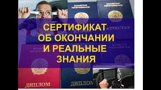 Сертификат об окончании и реальные знания