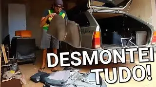 DESMONTEI toda nossa casa no CARRO!