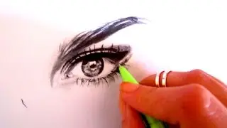 Basit ve gerçekçi göz çizimi 2 - Realistic and basic eye drawing 2- Nisa Bağdatlı