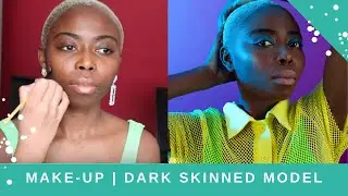 MODEL MAKEUP || Dark Skinned Model || Behind The Scenes