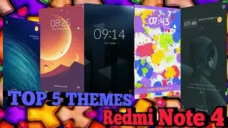{HINDI}Top 5 Themes of Redmi Note 4 || latest updates || Techwithsudeep