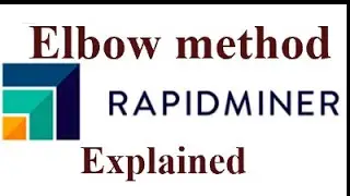 Elbow method in RapidMiner to Optimize K in K-means clustering