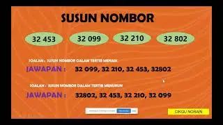 MATEMATIK 4 YAKIN (BANDING DAN SUSUN NOMBOR)