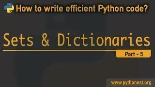 Python Dictionary and Sets | Python tutorial | key-value pairs