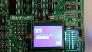 Visual GLCD Video Example - EasydsPIC6 - 128x64 and Touch Panel