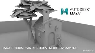Vintage House 3D Model UV Mapping Tutorial | Maya