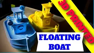 3D Printed Floating Boat Time-lapse in Octolapse on Octopi/Octoprint