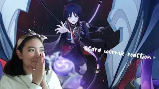 scara wormie reaction to his teaser