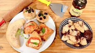 4 RECETTES FACILES ET ORIGINALES 😋 AVEC DE LA PATE A PIZZA 🍕